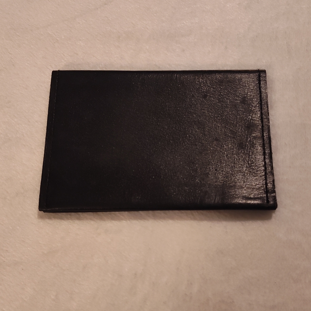 Buxton Black Leather Card Holder
